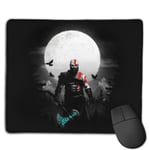 God of War Kratos Moon Customized Designs Non-Slip Rubber Base Gaming Mouse Pads for Mac,22cm×18cm， Pc, Computers. Ideal for Working Or Game