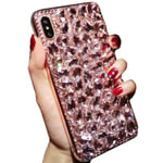 Galaxy S10Plus Case, Beautyfull Manual Full Diamands Crystal Bling Queen New Cover, DANGE Artificial Noble Shell Phone Case for Samsung Galaxy S10 Plus Pink