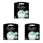 Wilkinson Sword Intuition 2in1 Sensitive Care - Lames de rasoir pour femme - Pack de 3 (Lot de 3)