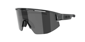 Bliz Matrix sykkelbriller Krystalsvart med Smoke Sølv Linse