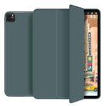 ZOYU Case for iPad Pro 11 2020 & 2018,Lightweight Smart Cover with Auto Sleep/Wake,Support Apple Pencil Charging & Pair,TPU Soft Silicone Three fold Stand,for iPad 11 inch 2020 2nd Gen -Dark Green