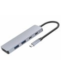 DLH DY-TU5105 hub & concentrateur USB Type-C 5000 Mbit/s Gris