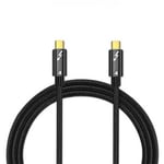USB-C til USB-C Thunderbolt kabel - 40Gbps/100W - MacBook - 1m
