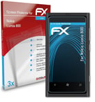 atFoliX 3x Screen Protection Film for Nokia Lumia 800 Screen Protector clear