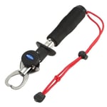 DPZCBH Fishing Scales Weigh Stainless Steel Portable Fish Lip Grip Grabber Fishing Tool With Weight Scale Amp (Color : Red)