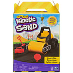 Kinetic Sand, Pave and Play Construction Set with Vehicle and 227g Black, for Kids Aged 3 and Up