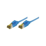 CONNECT LSOH Câble de brassage sans accroc RJ45 S/FTP Cat 6a Bleu 1 m