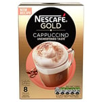 Nescafé Cappuccino Unsweetened 8 Sachets (Pack of 6, Total 48 Sachets)