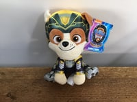 Officially Licensed Paw Patrol Superheroes Rubble Sitting Plush Soft Toy 17cm