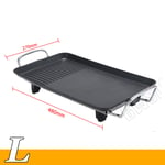 Electric Table Top Grill Griddle BBQ Hot Plate Camping Cooking Cast Pan SALE!