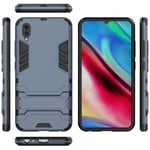 Mipcase Rugged Protective Back Cover for Vivo Y93, Multifunctional Trible Layer Phone Case Slim Cover Rigid PC Shell + soft Rubber TPU Bumper + Elastic Air Bag with Invisible Support (Navy)