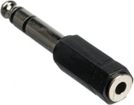 Adapter - 6.35 mm hann til 3.5 hunn