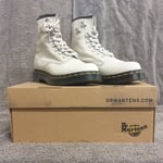 Dr Martens Bone Virginia Boots NEW 1460 HDW White 27589115 UK Size 3