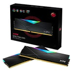 ADATA XPG SPECTRIX D55 DDR4 RGB Module de mémoire Gaming-DRAM 3600 MHz 16 Go (2x8 Go), Double boîtier, mémoire de Bureau Haute Performance Noir