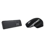 Logitech MX Keys S Wireless Keyboard, Low Profile, Fluid Quiet Typing, Programmable Keys & MX Master 3S for Mac - Wireless Bluetooth Mouse with Ultra-fast Scrolling, Ergo, 8K DPI