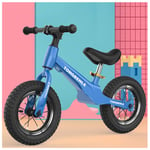 QMMD 12.5 Inch Balance Bike for 2-6 year old Boy Girls Lightweight Balance Training Bicycle No Pedals for Kids Ride On Bicycle Adjustable seat Ride-On Toys Gifts,D blue spokes