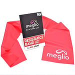 Meglio Exercise Resistance Bands Roll - 2 Meter Latex Free Exercise Band for Women & Men, Pilates Band for Physiotherapy, Fitness Workout, Stretching, Yoga & Strength Training