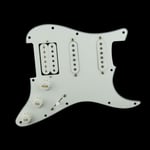 Fully Loaded HSS Stratocaster Compatible Scratchplate Alnico V Pickups - White