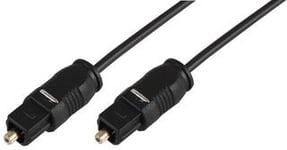 PRO SIGNAL PSG03967 TOSLink Optical Audio Lead with 2.2mm OD, 1m Black