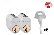 ASSA ABLOY Assa Cylinder 1201 • LL2 6 Nycklar