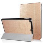iPad 9.7" (2017) / (2018) - Slimfit Tri-Fold Fodral - Guld Gold Guld