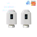 TRV 604 vanne de radiateur WiFi,thermostat de chauffage domestique intelligent actionneur à distance thermostat d'ambiance programmable,Les régulateurs de température fonctionn - Type [TRV604]-2pcs