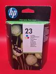 Genuine/Authentic HP 23 Tri-Colour Ink/Printer Cartridge C1823DE - New In Box