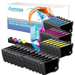 Lot de 30 cartouches noirs (18,2 Ml) et couleurs (14 Ml) compatibles pour EPSON 603 XL, 4100 4105 - Jumao -