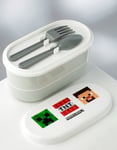 Minecraft 2 Room Bento box med bestick - Lunch/Snacks Box