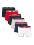 Levi's Men's Sportswear Logo Boxer Briefs (Pack of 6) Shorts, Blue/Red/Black, XL