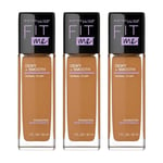Maybelline Fit Me Dewy + Smooth Foundation 30ml - 355 Coconut x3