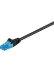Pro LAN CAT 6A U/UTP - Svart - 1 meter