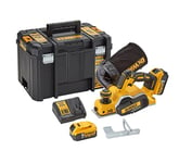 Rabot 18V XR + 2 batteries 5Ah + chargeur + coffret TSTAK - DEWALT - DCP580P2T-QW