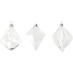 Glaskulor, H: 9,6+9,8+10,5 cm, Dia. 7+7,9+8 cm, transparent, 3 st./ 1 förp.