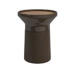 Gloster - Coso Side Table - Earth - Småbord & Sidobord utomhus - Henrik Pedersen - Brun - Trä/Sten
