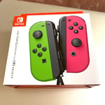 Nintendo Switch Splatoon 2 Joy-Con Neon Green Neon Pink Controller Japan Plastic