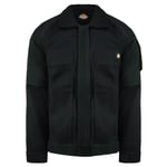 Dickies Grafter Duo Tone Zip Up Mens Black Work Wear Jacket WD4910 BLACK