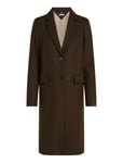 Wool Blend Classic Coat Brown Tommy Hilfiger