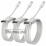 Iphone Charger Cable 1M, 3Pack Apple Mfi Certified Iphone Lightning to USB Cable