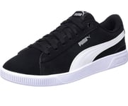 New Womens Puma Vikky V3 Leather Trainers Black White Size UK 8 EUR 42