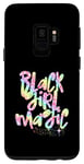 Coque pour Galaxy S9 Rainbow Leopard Black Girl Magic Melanine Black Queen Woman