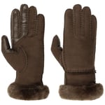 UGG Women's W Sheepskin Seamed Glove, Burnt Cedar, L