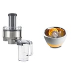 Kenwood Profi-Entsafter AT641 AT 641A 1, Plastic, 1 Liter & Chef/XL AT312 Citrus Juice Attachment - Silver & White
