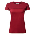 Berghaus Women's Voyager Long Sleeve Tech Tee, Red, 16