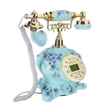 New Replica Antique Telephone, Old Fashion Antique Telephone House Home Phone Handset, FSK DTMF Call Display Automatic Detection, Retro Desk Telephone for Decoration