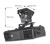 B-Tech BT 899-XL projektorin kattoteline | audiokauppa.fi - Musta