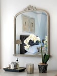 One.World Wilton Wood Dormer Wall Mirror, 84 x 70cm, Ash Brown