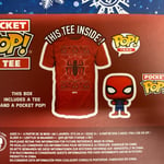 Marvel Spider-Man  Xmas Pocket Pop! & Tee Bundle Kids Large T-Shirt Age 10 - 11 