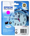 Epson C13T270340102 Alarm Clock No.27 Series Ink Cartridge, Magenta, Genuine