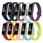 Molitececool compatible with Samsung Galaxy Fit2 Strap for Women Men,Waterproof Sports Band Soft Silicone Strap compatible with Samsung Galaxy Fit 2 SM-R220